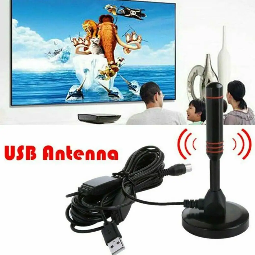 

for HD Digital Indoor Amplified TV Antenna HDTV with VHF/UHF HDTV Aerial For HD Amplifier Sig 200 Digital Mile Antenna TV F0B9
