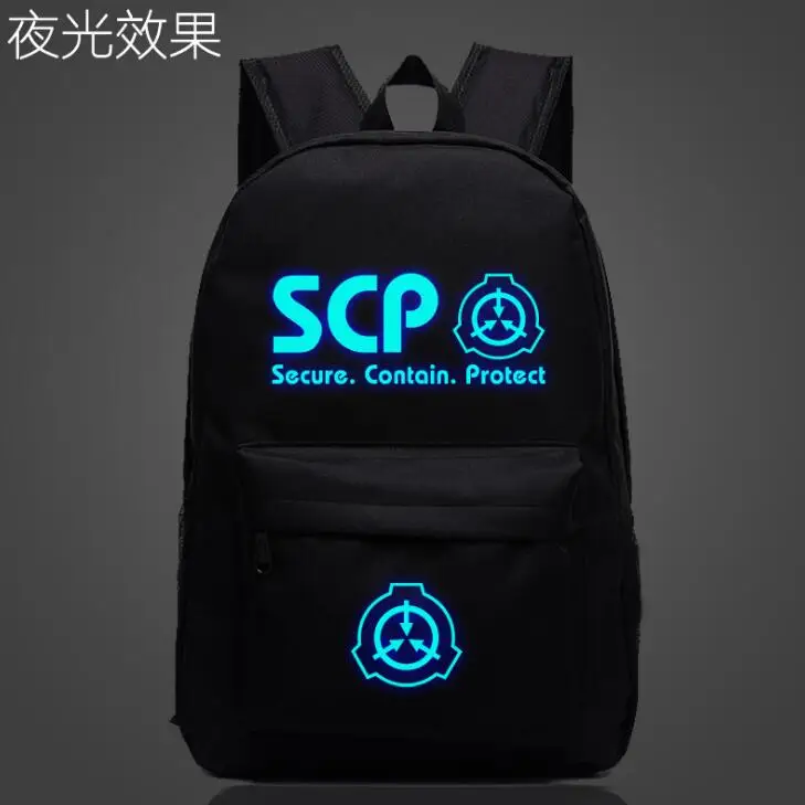 Хит 2020 светящийся фосфоресцирующий рюкзак SCP для женщин и мужчин школьные