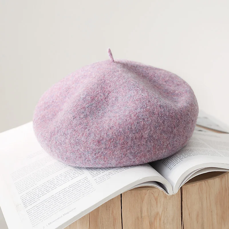 

Wool Beret women autumn winter British retro winter versatile Japanese painter hat Korean version of Chaowang red bud hat