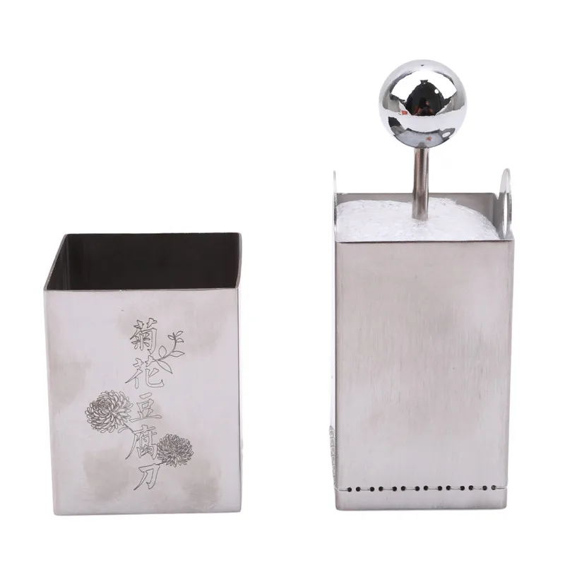 Нержавеющая сталь DIY тофу измельчение форма хризантемы нож слайсер Holderkitchen