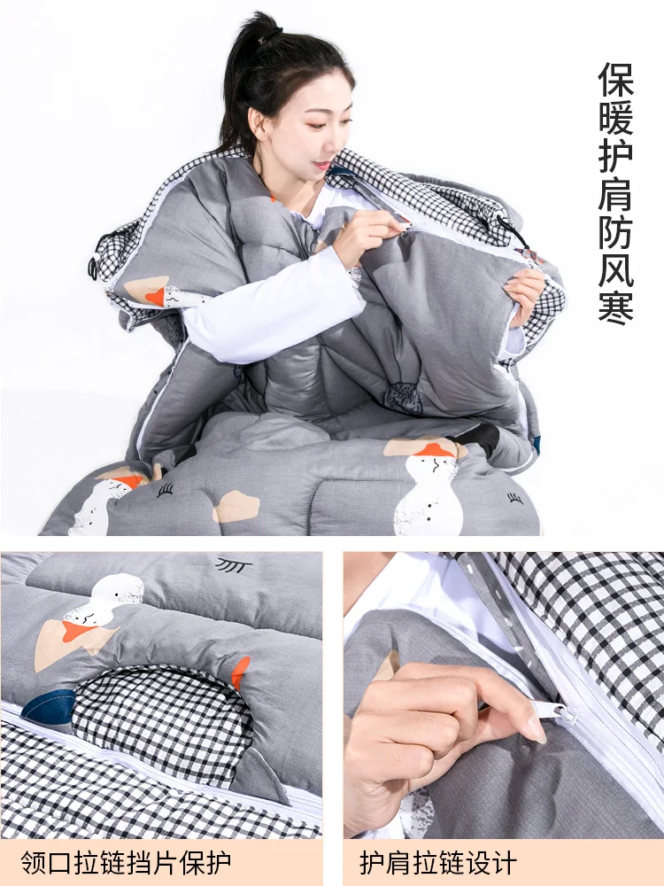 

Теплый спальный мешок для кемпинга, плед, постельное белье, сверхлегкий спальный мешок, спальный мешок Naturehike Schlafsack, аксессуары для кемпинга ...