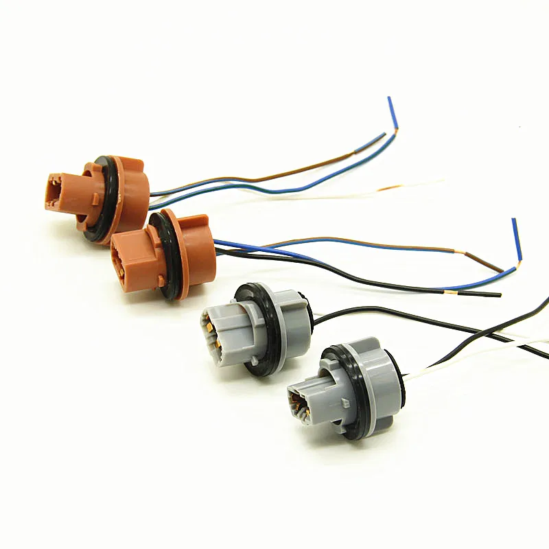 

2 шт. LED T20 7443 7440 автомобильная лампа фары адаптер для лампы удлинитель Разъем Держатель Лампы