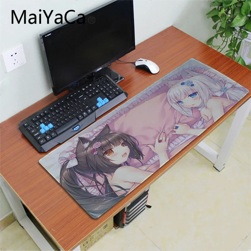 Игровой коврик для мыши Maiyaca Chocola Nekopara милые анимационные настольные коврики