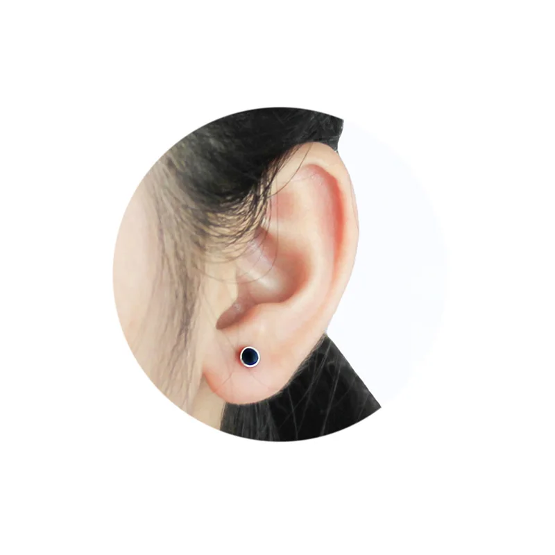 Серьги-гвоздики trustdave из стерлингового серебра 925 пробы с черной звездой и