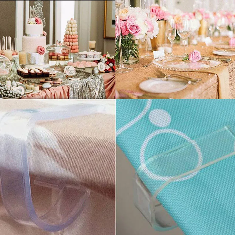 12 шт./компл. пластиковый зажим для скатерти свадебной вечеринки | Дом и сад