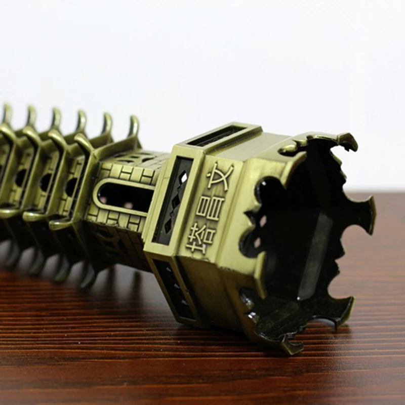 Фэн-шуй Модель Алмазной пагоды Вэньчан из сплава на 9 уровней сувенирное украшение для дома металлическое художество.