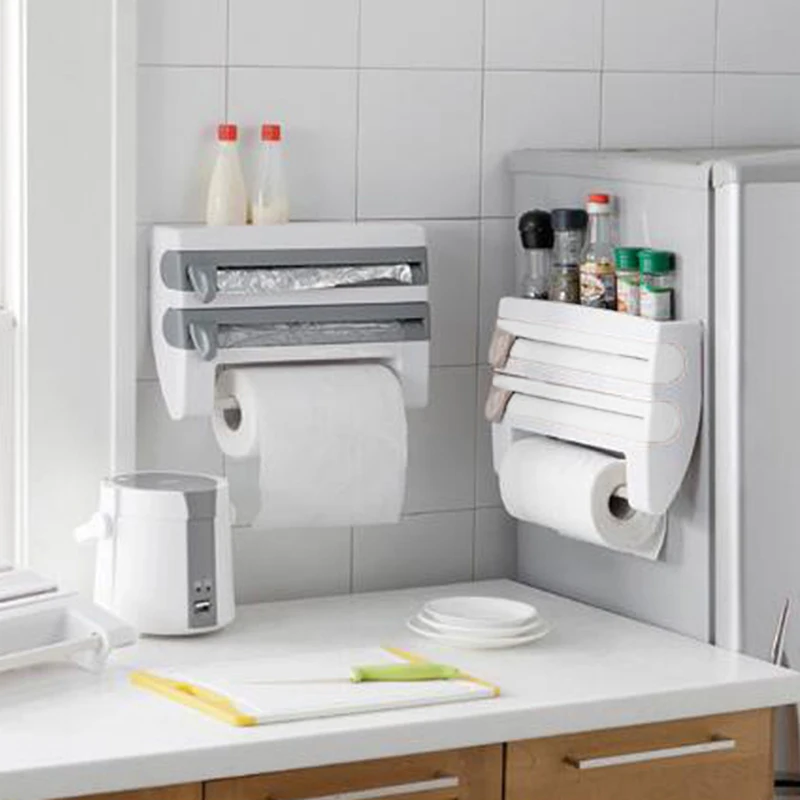 Держатель для рулона алюминиевой фольги настенный держатель бумажных полотенец