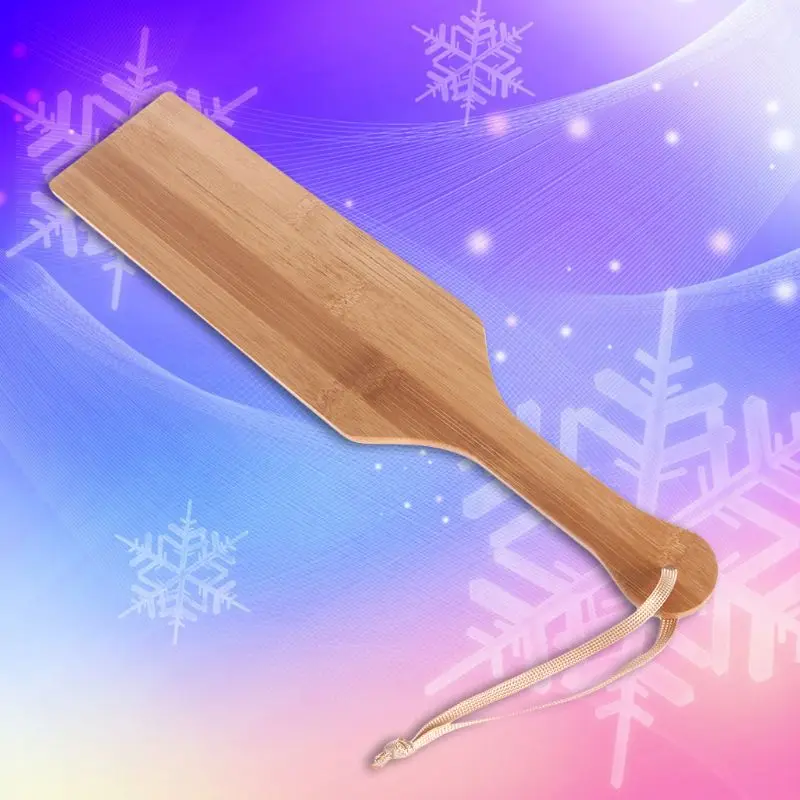 Большая Натуральная бамбуковая деревянная лопастная плетка для игр SM|Инструмент