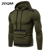 zogaa hoodies men autumn winter new mens color matching stitching casual hooded sweater tracksuit sweatshirt large size fashion