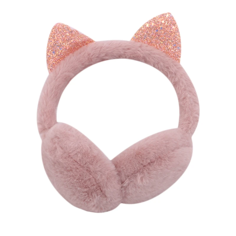 Подвесные наушники теплые зимние женские головные уборы Мультяшные меховые