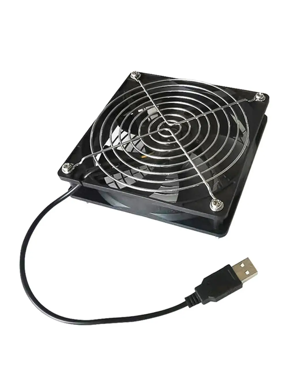 5V USB Router Cooling Fan DIY TV Box Ball Sleeve Cooler With Protective Net Desktop Computer | Электроника