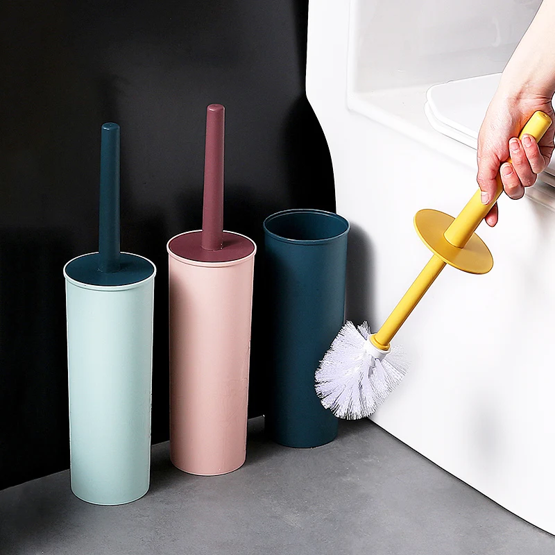 

Bathroom Items Toilet Cleaning Brush Soft Bristled Floor Toilet Brush Set With Lid Best Selling Brosse Toilette Home Items EB5TB