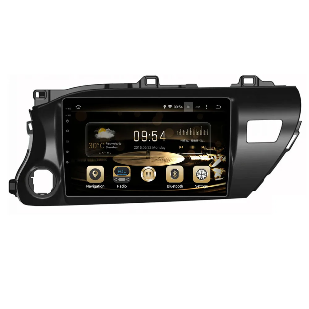 Android 9 0 Восьмиядерный PX6/PX5 подходит для Toyota Hilux 2016 2019 автомобильный dvd плеер