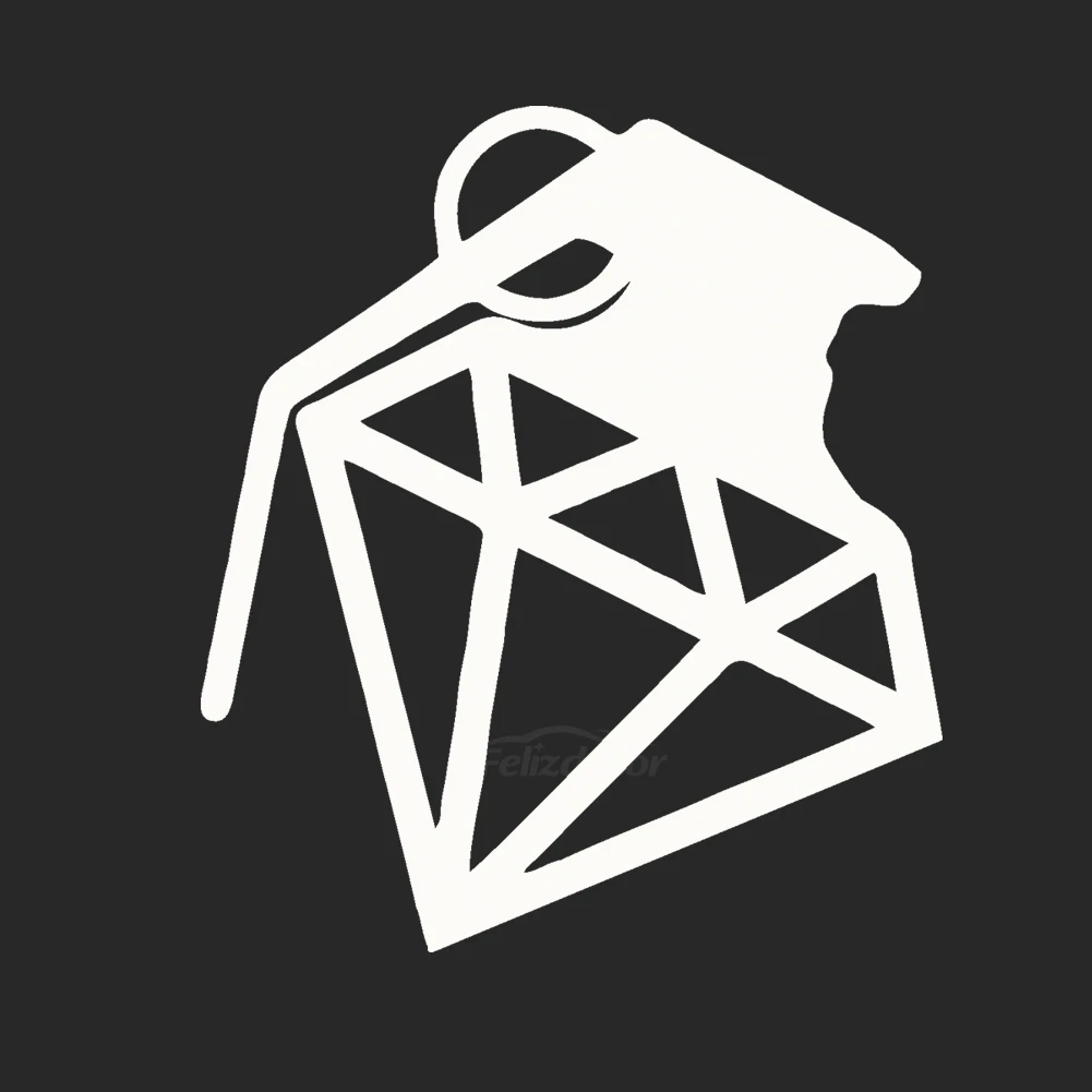 Кирпич-образный бомба кузовных наклеек и Графика для автомобиля Наклейка на окно