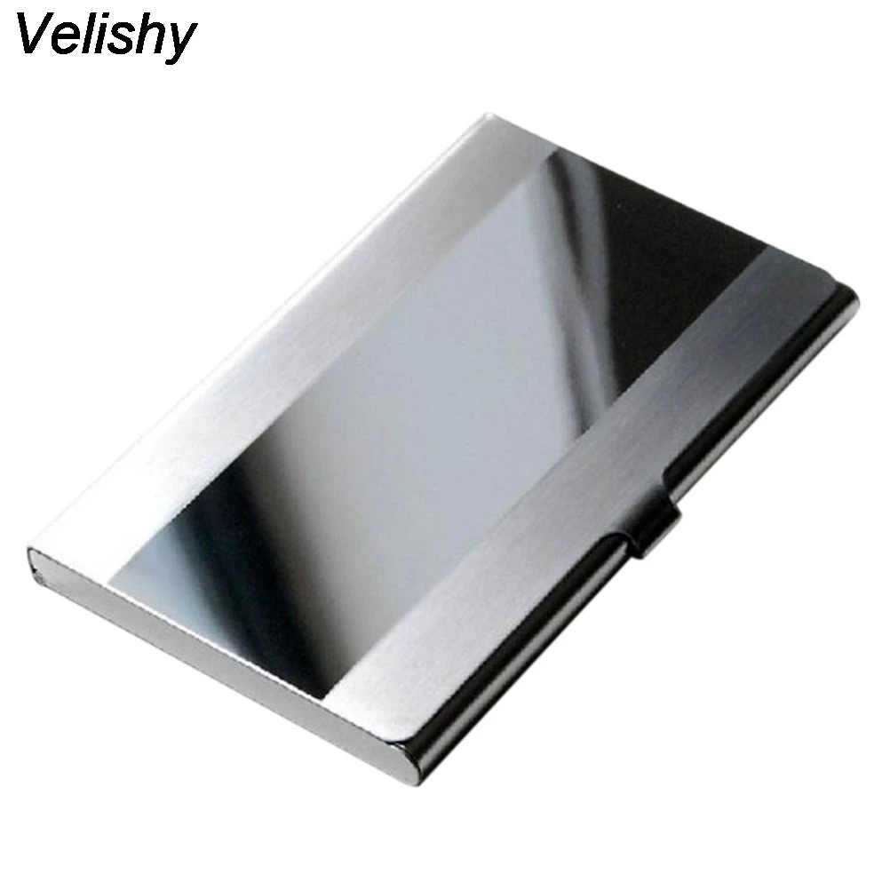 Velishy 1 шт. водонепроницаемый из нержавеющей стали алюминиевый мета Серебряный