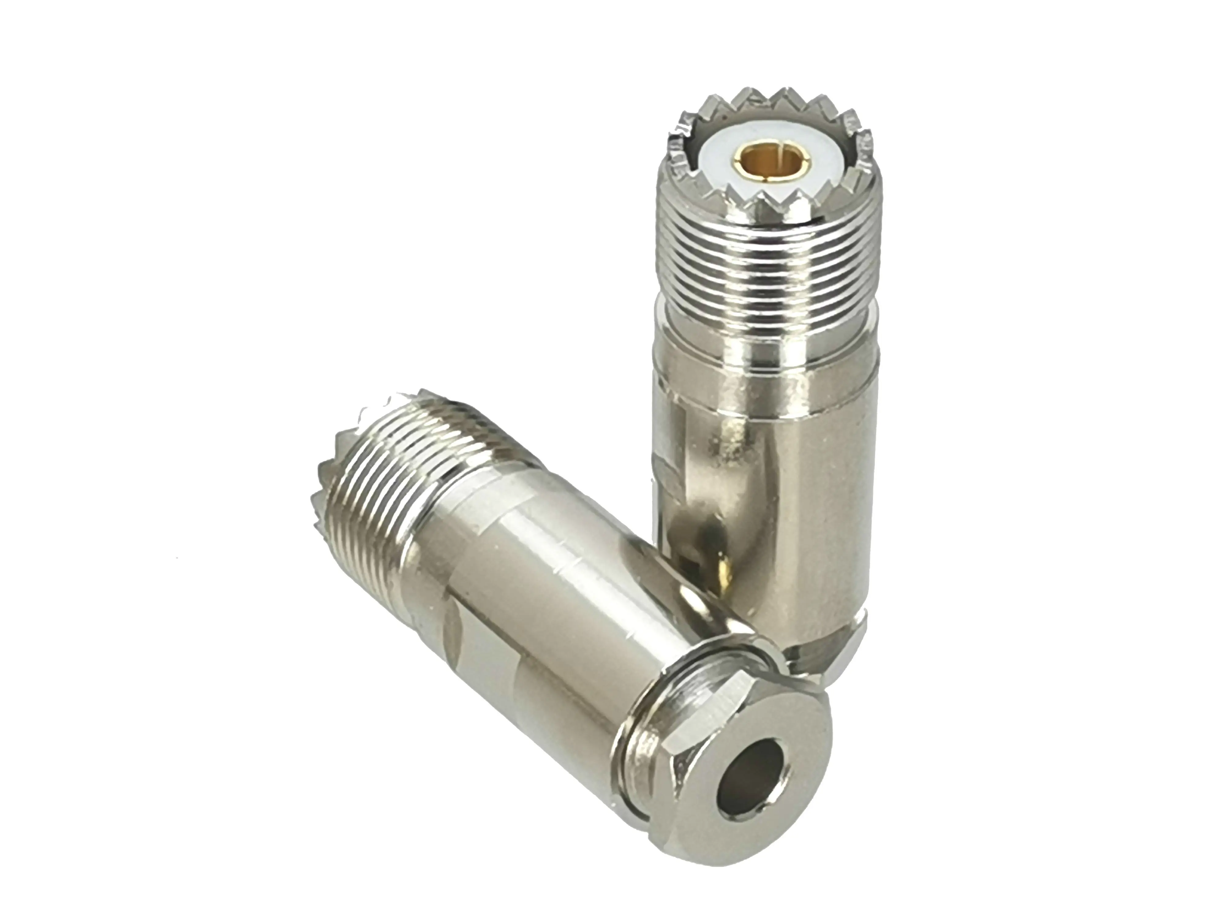 1 шт. UHF SO239 гнездо зажим RG58 RG142 LMR195 RG400 кабель RF коаксиальный разъем|Соединители| |