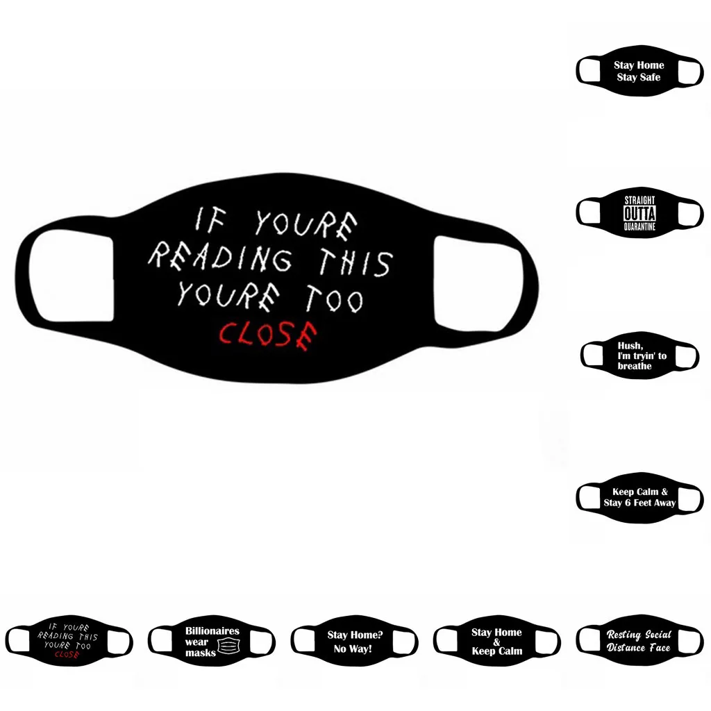 Маска для лица моющаяся защитная маска наружная рта Youre Too Close Универсальная