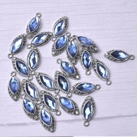 10pcs teardrop shaped crystal pendants for jewelry making charm blue rhinestone handmade supplies diy luxurious necklace earring
