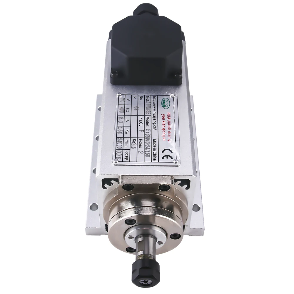 CNC 1.5kw 220 v/110 v квадратное воздушное охлаждение шпинделя ER11 1500W четырехтактный двигатель с воздушные охлаждением Фрезерный Шпиндельный+ 1.5KW частотно-регулируемым приводом Инвертор+ 13 шт./компл. ER11