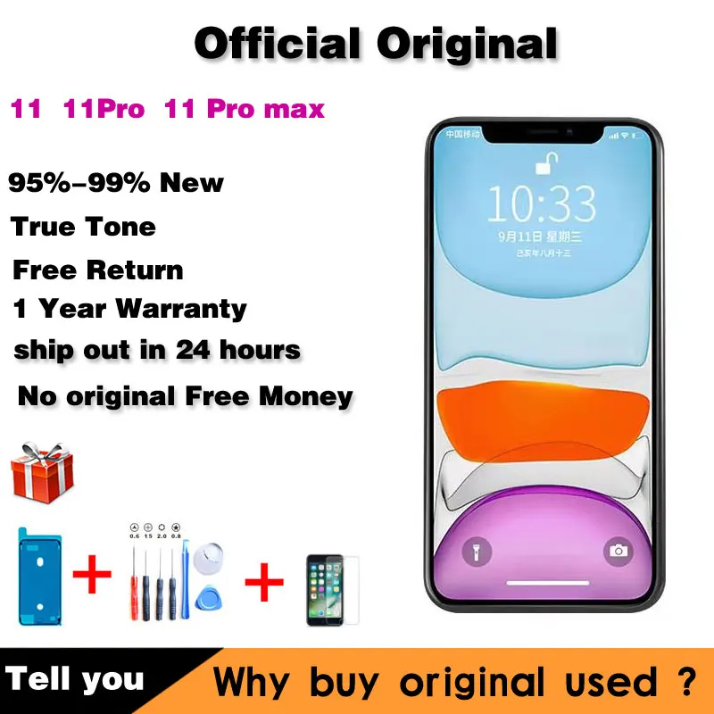 

Original Display For iPhone 11 Screen Replacement Lcd For Iphone 11 pro Max Display True Tone With 3D Touch Screen accessoires