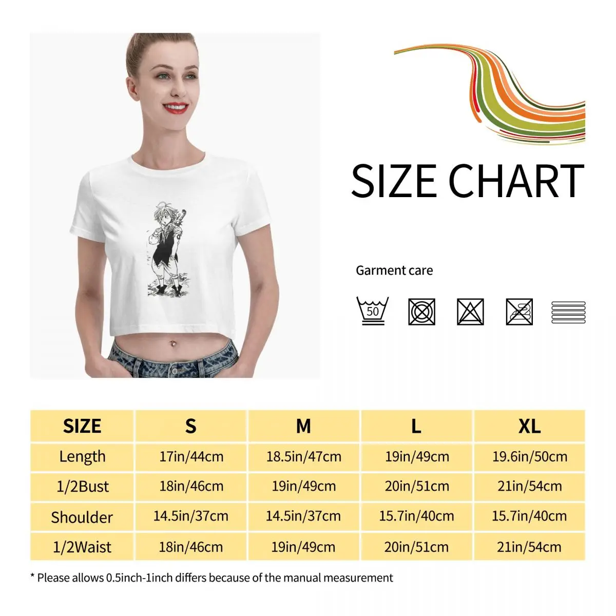 

Anime Fans Meliodas 1 womens tshirt Soft and comfortable Short sleeveRound neck T-shirt