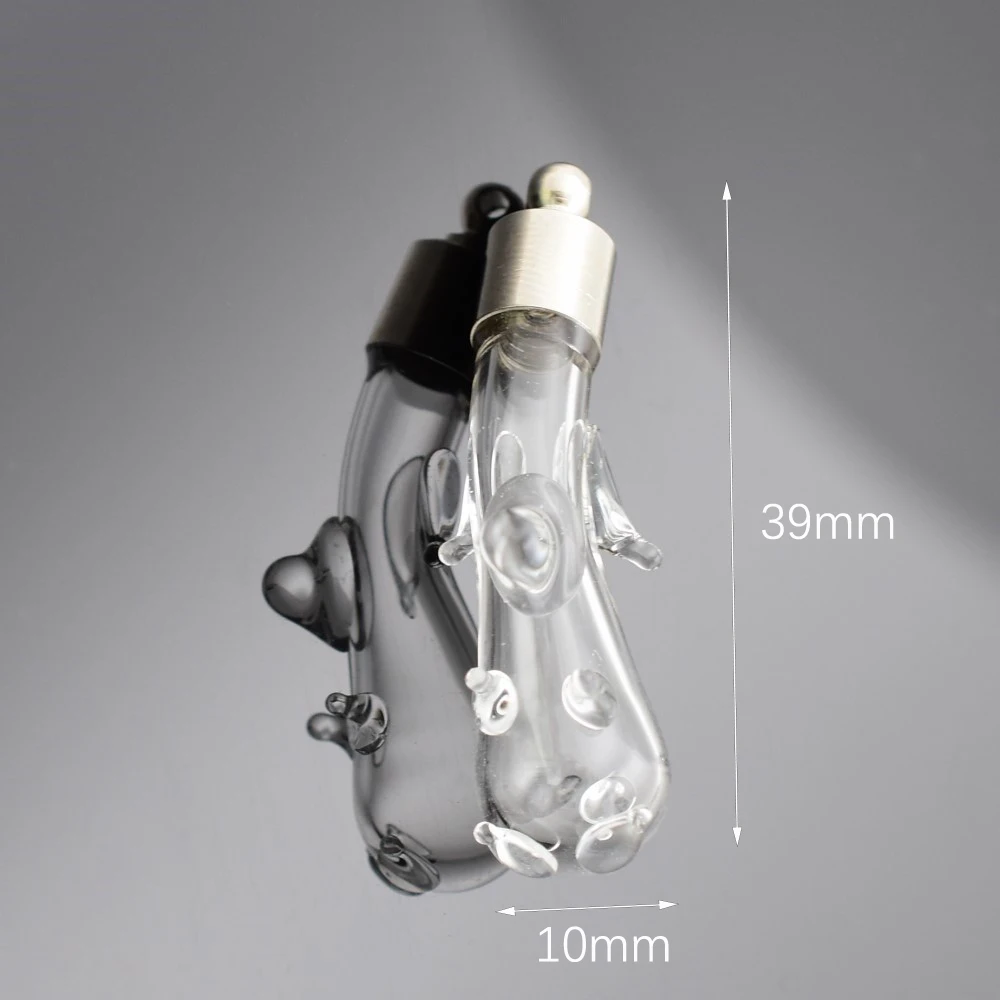 5 шт./лот винтовая крышка 39*10 мм стеклянный флакон для собаки кулон имя или рисовое