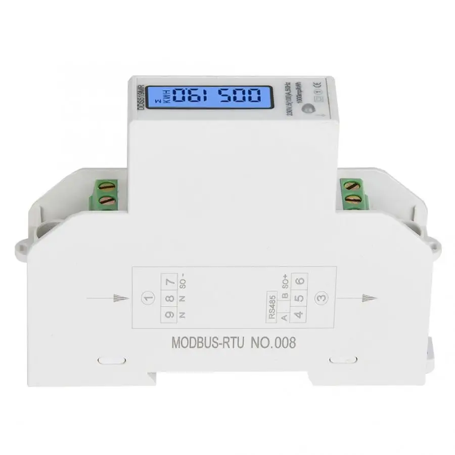 Многофункциональный однофазный измеритель мощности DDS519MR 230 В переменного тока 1P
