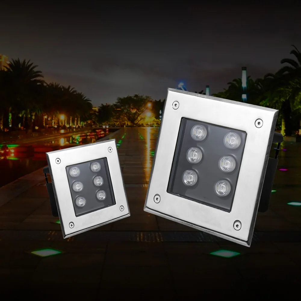 Светодиодный светильник подземный водонепроницаемый 3 Вт/5 Вт/9 Вт/12 Вт/24 Вт/36 В