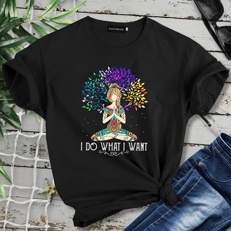 Милая кошка I Do What I Want винтажная женская футболка женская мужская футболка с длинными рукавами топы с круглым вырезом и коротким рукавом