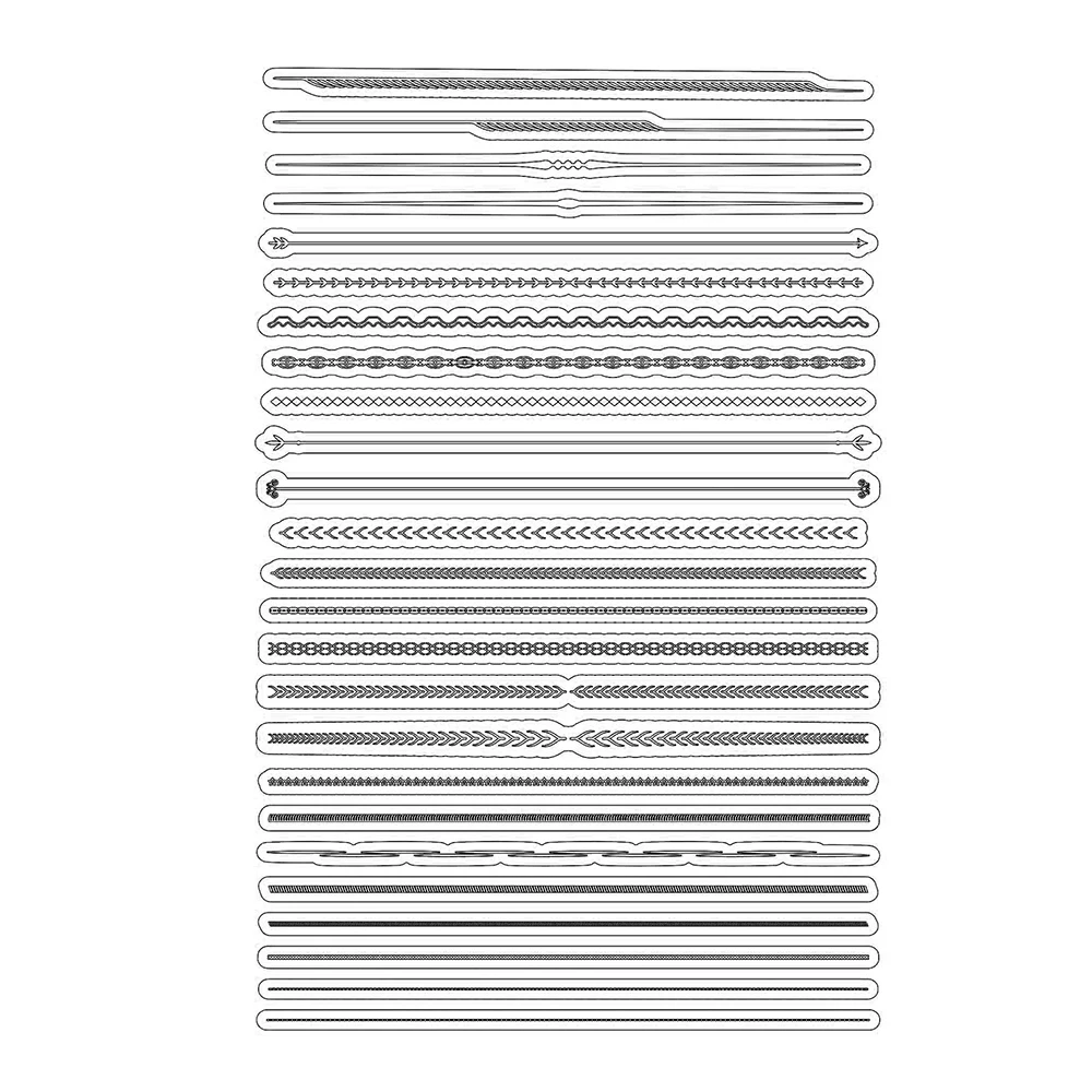 Прозрачный штамп с геометрическим узором прозрачный силиконовый для