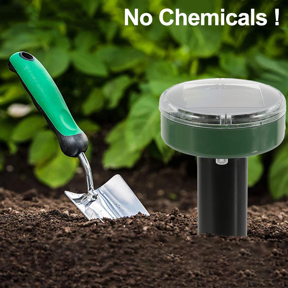 Уличный ультразвуковой отпугиватель вредителей репеллент с солнечной батареей