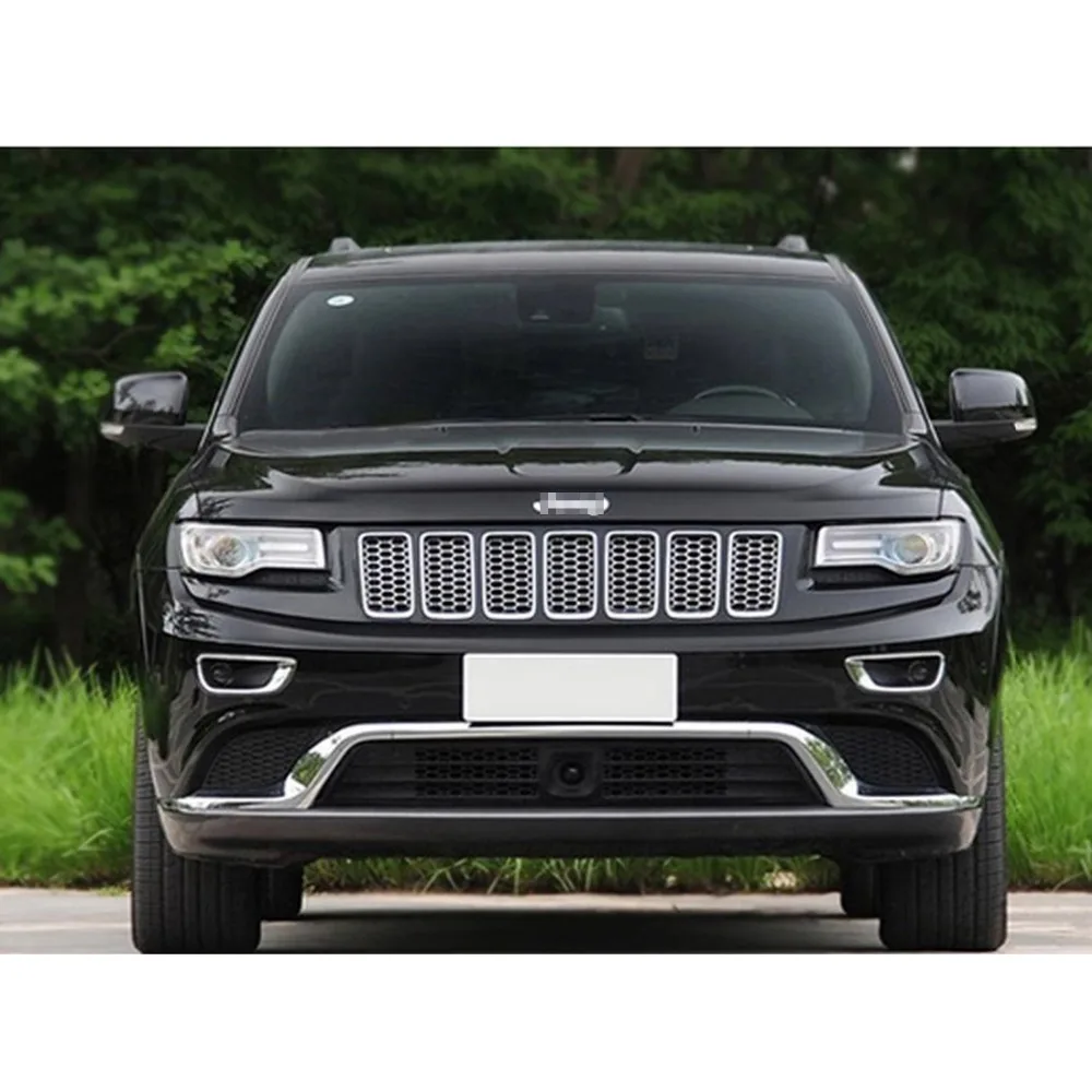 Хромированная решетчатая решетка для JEEP Grand Cherokee 2014-2016 верхняя вставка переднего