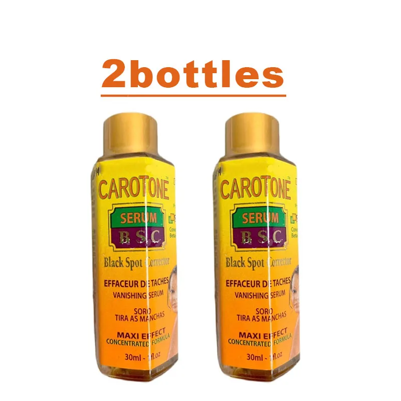 

2 бутылки Carotone черный точечный корректор Сыворотка для отбеливания кожи 30 мл