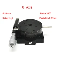 r axis 40mm manual 360 degree heavy load rotary sliding table micrometer precision adjust angle platform optical prsp40 l