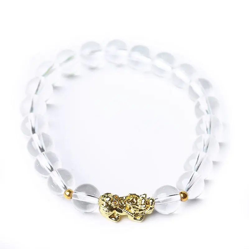 Кристаллы Камень буддизм шесть слов Pixiu бисерные браслеты счастливый амулет