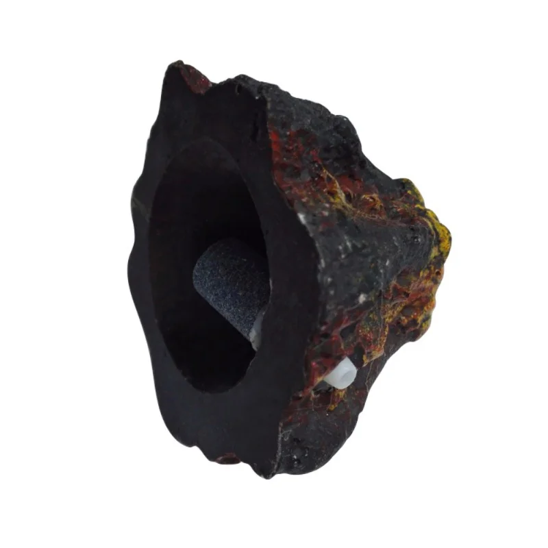 

Aquarium Simulated Resin Decoration Fish Tank Safe Non-toxic Volcano Shape Ornament Durable Aquarium Accessories
