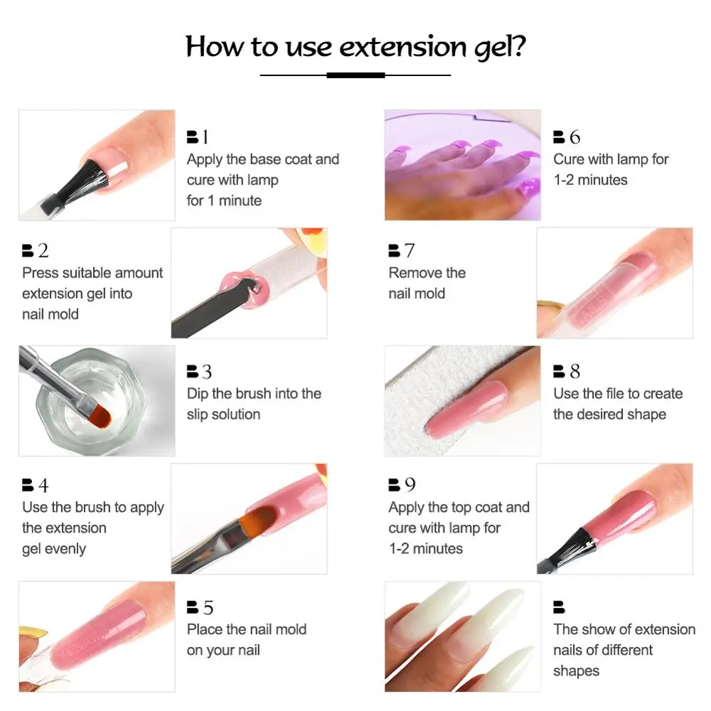 

COSCELIA 15ml Extension Gel Nail Polish Kit Varnish For Stamping Set For Gel Varnish All For Manicure Nail Kit Professional Set