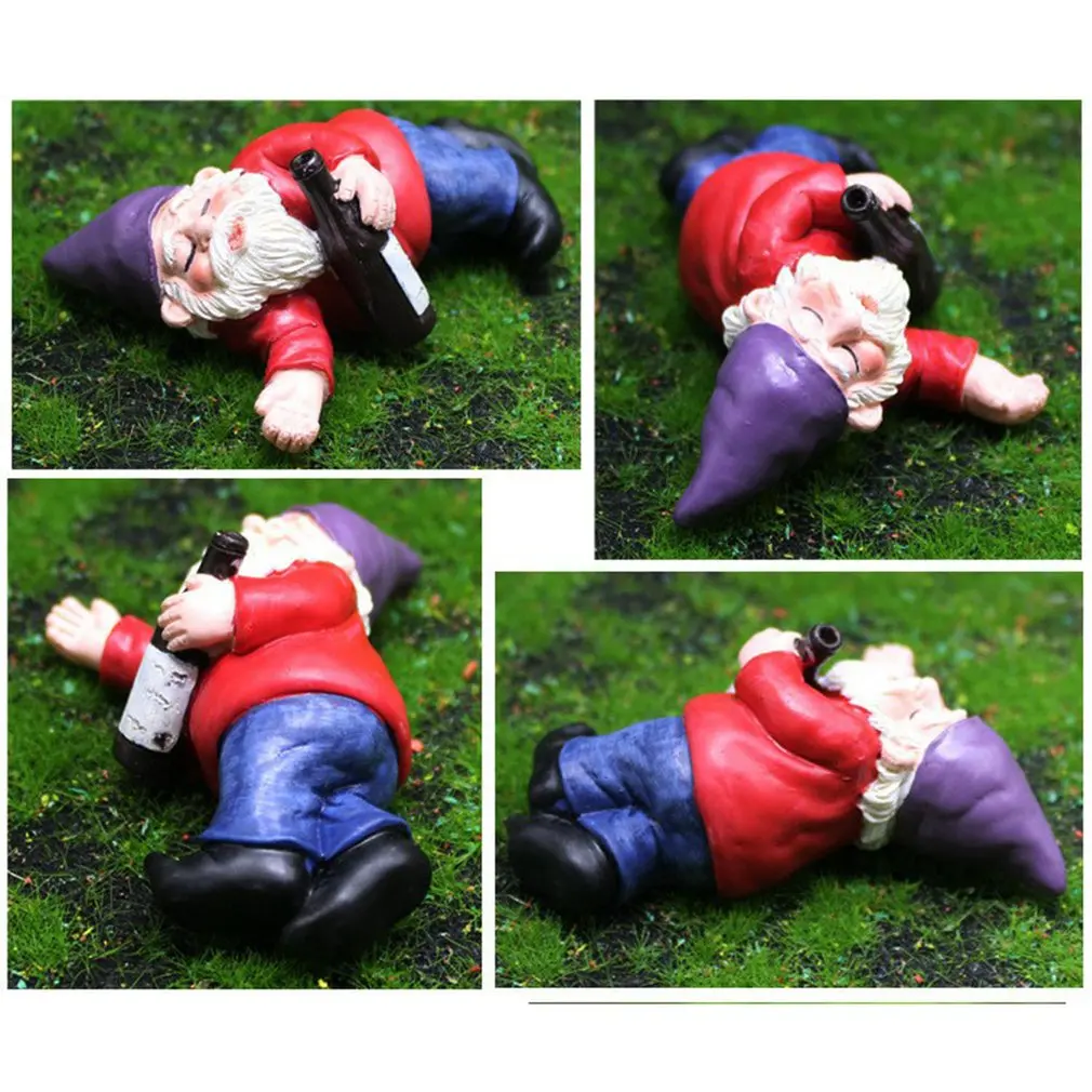 

Miniature Garden Dwarf Personality Outdoor Decoration Elf Resin Indoor Furniture Decoration Supplies