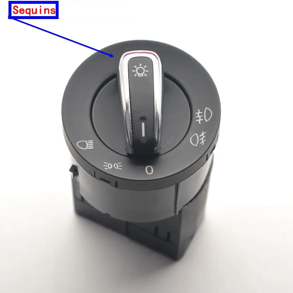 Ручка переключателя противотуманной фары с блестками для Golf Bora Mk4 Passat B5/B5.5 Polo 9 Lupo