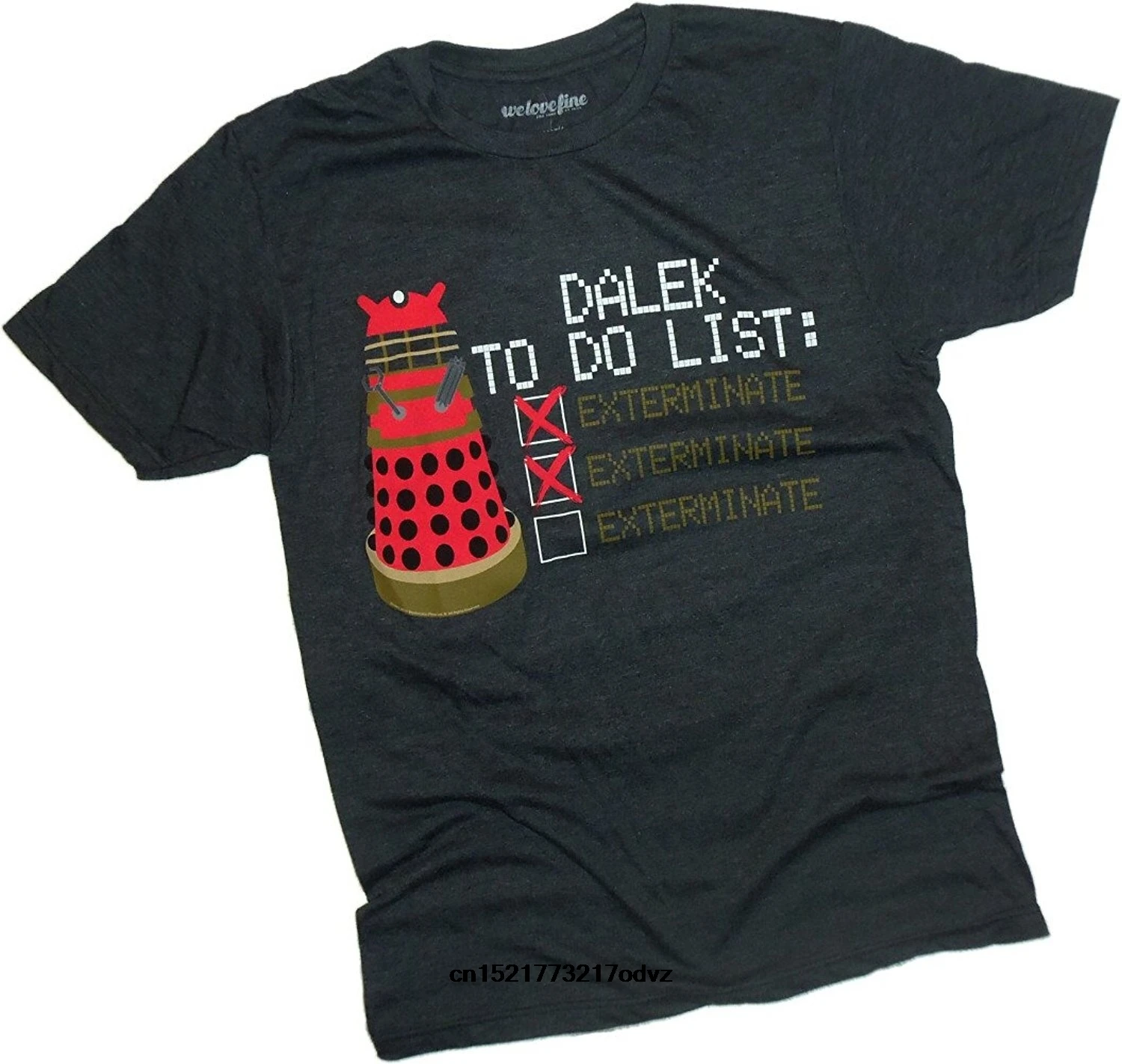 Мужская футболка Удобная и Sof Dalek To Do List Exterminate Doctor Who новинка wo для мужчин|Мужские