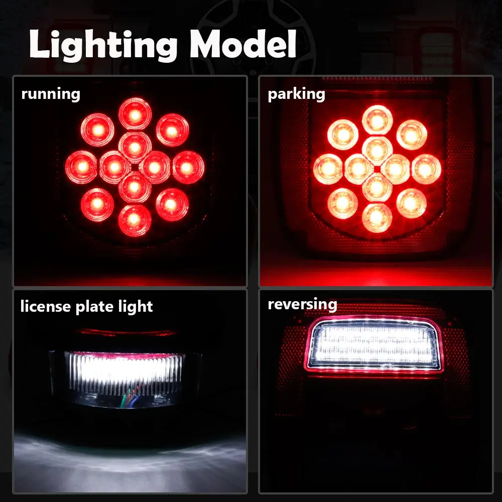 Универсальный красный + белый 39 светодиодный стоп-стоп поворотный хвост