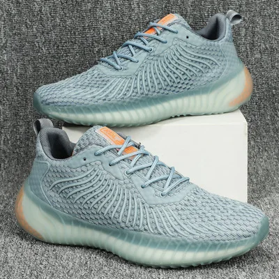 

fluorescent weave Fly men's breathable coconut shoes Korean version simple solid color leisure sports shoes 2021 Walking shoes