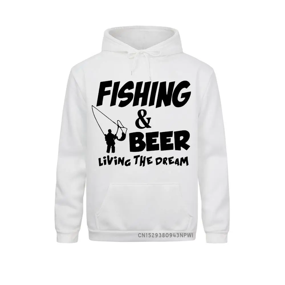 

Свитшот мужской с длинным рукавом и надписью Beer Living The Dream
