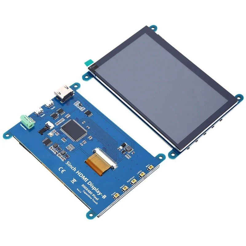 800X480 для Raspberry Pi 5-дюймовый USB флэш-накопитель-Бесплатная Дисплей емкостный