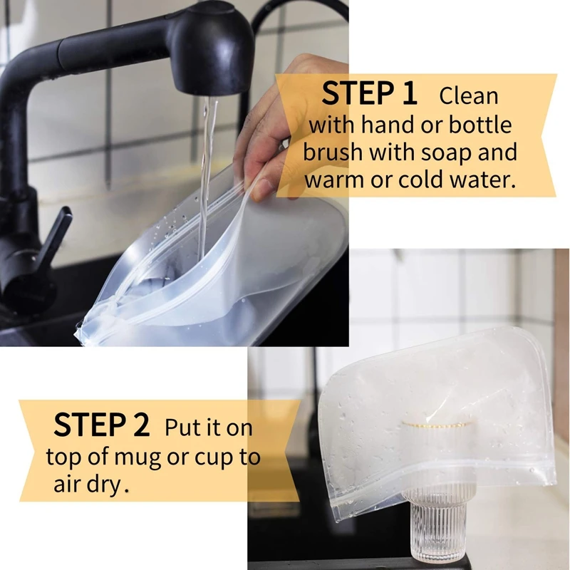 Многоразовые сумки для хранения (12 упаковок) 2 галлона и 5 сэндвич-пакетов обеда