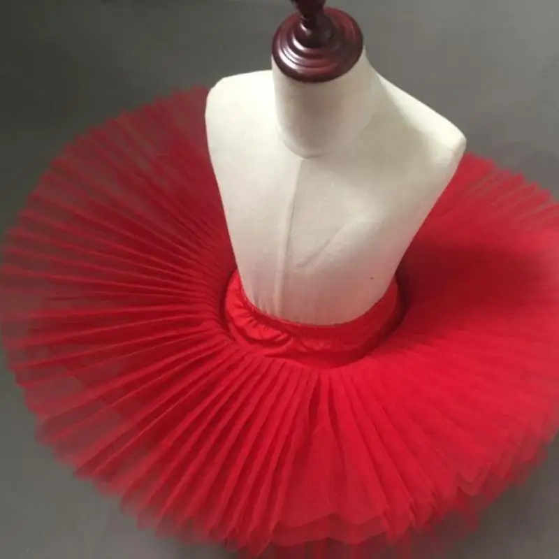 

Professional Ballet Tutu White Pink Black Red Pancake Tutu Skirts Practice Rehearsal Platter Ballet Half Tutus Kids Child Women