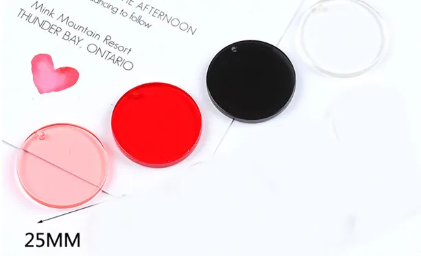 mixed color SEA MEW 20 шт. модное акриловое Сердце Круг Подвеска с пентаграммой разъемы Шарм для серьги ювелирных изделий - Цвет: mixed color