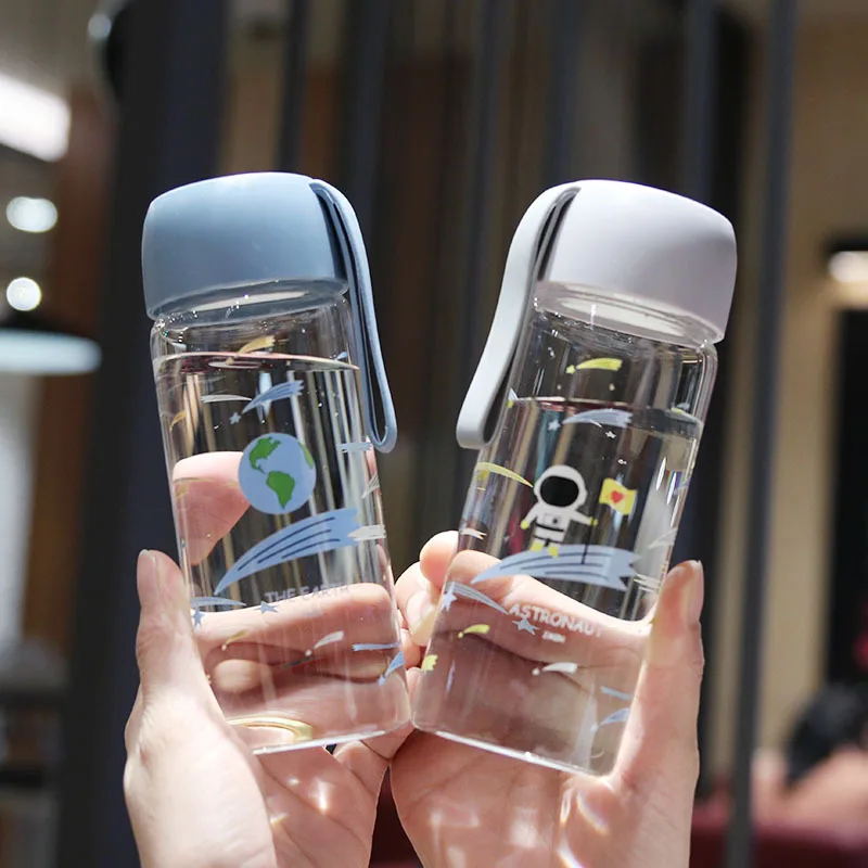 Новый стиль корейский планеты астронавт жаростойкое стекло портативное с ручкой