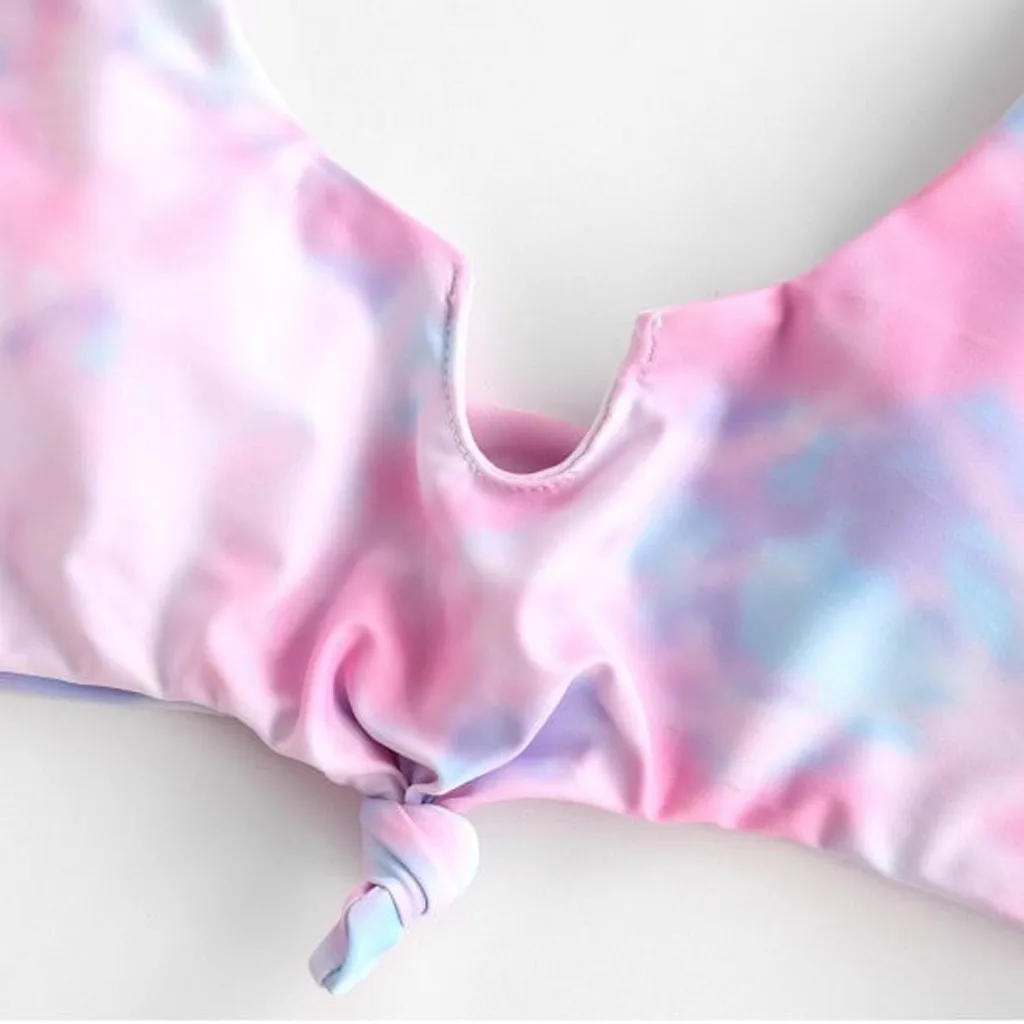 Женское сексуальное бикини на завязках Женский комплект с высоким вырезом и