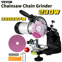 vevor saw chain grinder 230w w lamp portable adjustable angle tool polisher 3000rpm electric aluminum chainsaw blade sharpener